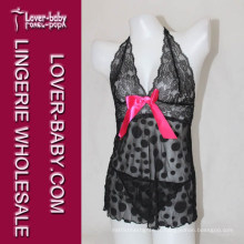 Nuisette Sexy Rose Noire pour Femme (L2532-2)